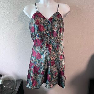Vintage Floral Nightie Romper